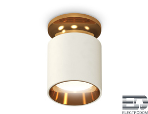 Комплект накладного светильника XS6301181 SWH/PYG белый песок/золото желтое полированное MR16 GU5.3 (N6905, C6301, N6113) - цена и фото