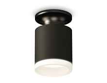 Комплект накладного светильника с акрилом XS6302110 SBK/PBK/FR черный песок/черный полированный/белый матовый MR16 GU5.3 (N6902, C6302, N6245) - цена и фото