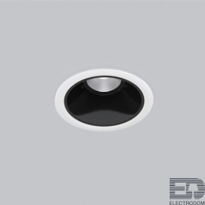 Elektrostandard Встраиваемый светодиодный светильник 25081/LED 8W 4200K белый/чёрный жемчуг - цена и фото