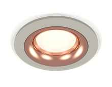 Комплект встраиваемого светильника XC7623006 SGR/PPG серый песок/золото розовое полированное MR16 GU5.3 (C7623, N7015) - цена и фото