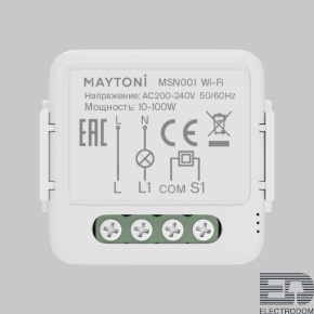 Wi-Fi выключатель одноканальный (без нуля) MSN001 MSN001 - цена и фото