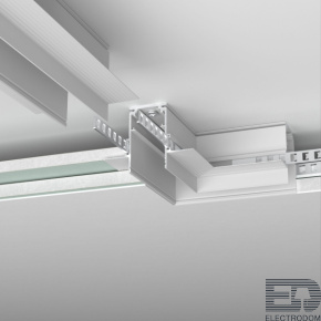 Slim Magnetic Коннектор угловой для встраиваемого шинопровода под ГКЛ 9,5мм белый Elektrostandard 85214/00 - цена и фото