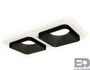 Комплект встраиваемого светильника XC7905002 SWH/SBK белый песок/черный песок MR16 GU5.3 (C7905, N7702) - цена и фото