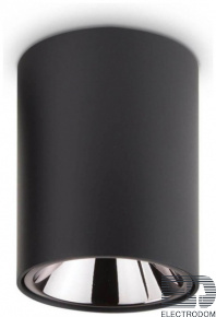 Потолочный светодиодный светильник Ideal Lux Nitro 10W Round Nero 206004 - цена и фото