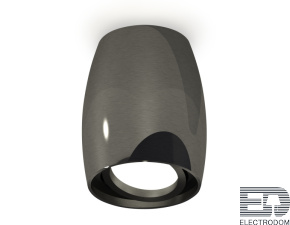 Комплект накладного поворотного светильника XS1123002 DCH/PBK черный хром/черный полированный MR16 GU5.3 (C1123, N7002) - цена и фото