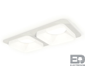 Комплект встраиваемого светильника с акрилом XC7905013 SWH/FR белый песок/белый матовый MR16 GU5.3 (C7905, N7755) - цена и фото