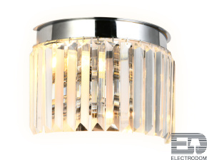 Настенный светильник с хрусталем TR5105/2 CH/CL хром/прозрачный E14/2 max 40W 260*190*150 - цена и фото