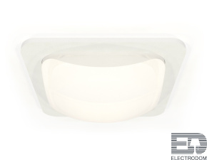 Комплект встраиваемого светильника с акрилом XC7901014 SWH/FR белый песок/белый матовый MR16 GU5.3 (C7901, N7756) - цена и фото