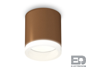 Комплект накладного светильника с акрилом XS6304040 SCF/FR кофе песок/белый матовый MR16 GU5.3 (C6304, N6245) - цена и фото