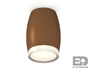 Комплект накладного светильника с акрилом XS1124021 SCF/FR/CL кофе песок/белый матовый/прозрачный MR16 GU5.3 (C1124, N7160) - цена и фото