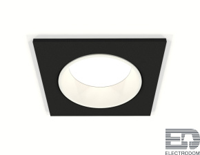 Комплект встраиваемого светильника XC6521001 SBK/SWH черный песок/белый песок MR16 GU5.3 (C6521, N6110) - цена и фото