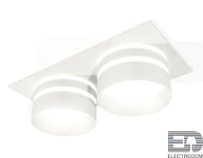 Комплект встраиваемого светильника с акрилом XC7635042 SWH/FR белый песок/белый матовый MR16 GU5.3 (C7635, N7141) - цена и фото