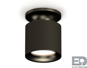 Комплект накладного светильника XS7402061 SBK/PBK черный песок/черный полированный MR16 GU5.3 (N7926, C7402, N7011) - цена и фото