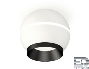 Комплект накладного светильника с дополнительной подсветкой XS1101011 SWH/PBK белый песок/черный полированный MR16 GU5.3 LED 3W 4200K (C1101, N7031) - цена и фото