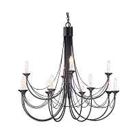 Подвесная люстра Elstead Lighting CARISBROOKE CB12-BLACK - цена и фото