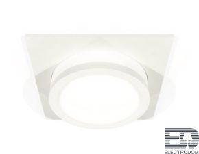Комплект встраиваемого светильника с акрилом XC7631041 SWH/FR белый песок/белый матовый MR16 GU5.3 (C7631, N7120) - цена и фото