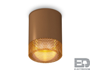 Комплект накладного светильника с композитным хрусталем XS6304020 SCF/CF кофе песок/кофе MR16 GU5.3 (C6304, N6154) - цена и фото