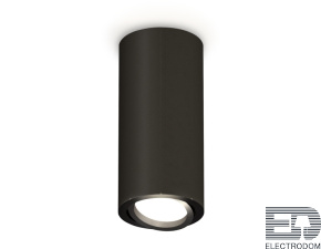 Комплект накладного поворотного светильника XS7443002 SBK/PBK черный песок/черный полированный MR16 GU5.3 (C7443, N7002) - цена и фото