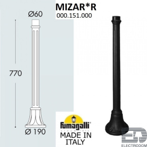 Парковый столб FUMAGALLI MIZAR 000.151.000.A0 - цена и фото