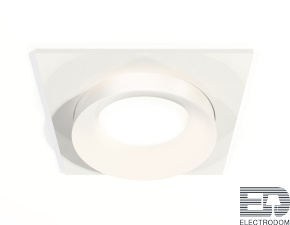 Комплект встраиваемого светильника с акрилом XC7631044 SWH/FR белый песок/белый матовый MR16 GU5.3 (C7631, N7165) - цена и фото