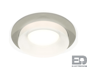 Комплект встраиваемого светильника с акрилом XC7623041 SGR/FR серый песок/белый матовый MR16 GU5.3 (C7623, N7165) - цена и фото