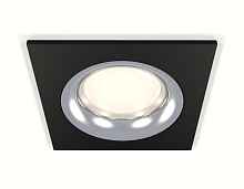 Комплект встраиваемого светильника XC7632003 SBK/PSL черный песок/серебро полированное MR16 GU5.3 (C7632, N7012) - цена и фото