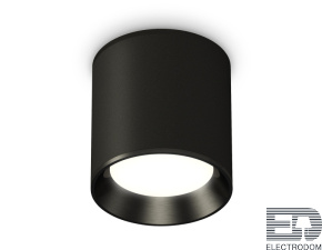 Комплект накладного светильника XS6302002 SBK/PBK черный песок/черный полированный MR16 GU5.3 (C6302, N6103) - цена и фото