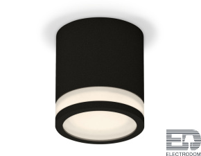 Комплект накладного светильника с акрилом XS7402031 SBK/FR черный песок/белый матовый MR16 GU5.3 (C7402, N7121) - цена и фото