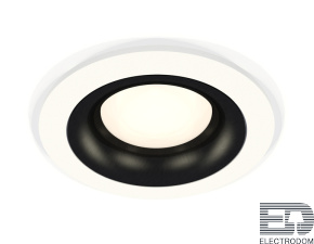Комплект встраиваемого светильника XC7621002 SWH/PBK белый песок/черный полированный MR16 GU5.3 (C7621, N7011) - цена и фото