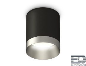 Комплект накладного светильника XS6302023 SBK/MCH черный песок/хром матовый MR16 GU5.3 (C6302, N6123) - цена и фото