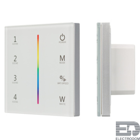 Панель Sens SMART-P22-RGBW White (12-24V, 4x3A, 2.4G) Arlight 025168 - цена и фото