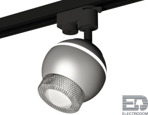 Комплект трекового однофазного светильника с подсветкой XT1103040 SSL/CL серебро песок/прозрачный MR16 GU5.3 LED 3W 4200K (A2521, C1103, N7191) - цена и фото