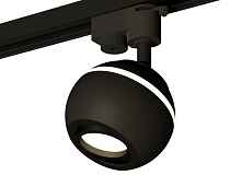 Комплект трекового однофазного светильника с подсветкой XT1102021 SBK/PBK черный песок/черный полированный MR16 GU5.3 LED 3W 4200K (A2521, C1102, N7002) - цена и фото