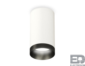 Комплект накладного светильника XS6322021 SWH/PBK белый песок/черный полированный MR16 GU5.3 (C6322, N6131) - цена и фото