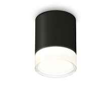 Комплект накладного светильника с акрилом XS6302064 SBK/FR/CL черный песок/белый матовый/прозрачный MR16 GU5.3 (C6302, N6241) - цена и фото
