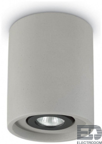 Потолочный светильник Ideal Lux Oak PL1 Round Cemento 150437 - цена и фото