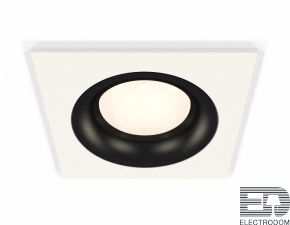 Комплект встраиваемого светильника XC7631002 SWH/PBK белый песок/черный полированный MR16 GU5.3 (C7631, N7011) - цена и фото