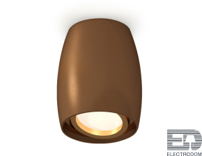 Комплект накладного поворотного светильника XS1124002 SCF/PYG кофе песок/золото желтое полированное MR16 GU5.3 (C1124, N7004) - цена и фото