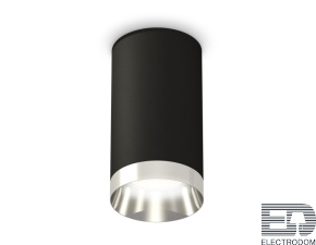 Комплект накладного светильника XS6323022 SBK/PSL черный песок/серебро полированное MR16 GU5.3 (C6323, N6132) - цена и фото