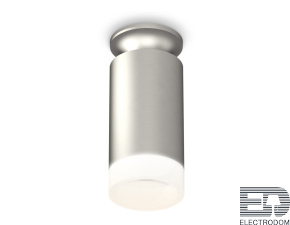Комплект накладного светильника с акрилом XS6324081 SSL/MCH/FR серебро песок/хром матовый/белый матовый MR16 GU5.3 (N6904, C6324, N6248) - цена и фото