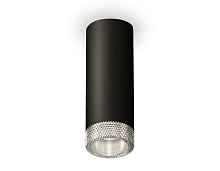 Комплект накладного светильника с композитным хрусталем XS6343020 SBK/CL черный песок/прозрачный MR16 GU5.3 (C6343, N6150) - цена и фото