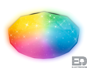 Светодиодный светильник c подсветкой RGB Ambrella FF417 WH белый 60W (ПДУ ИК) - цена и фото