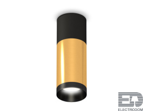 Комплект накладного светильника XS6327040 PYG/SBK/PBK золото желтое полированное/черный песок/черный полированный MR16 GU5.3 - цена и фото