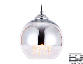 Подвесной светильник со сменной лампой TR3601 CH/CL хром/прозрачный E27 max 40W D200*1000 - цена и фото