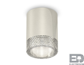 Комплект накладного светильника с композитным хрусталем XS6305010 PSL/CL серебро полированное/прозрачный MR16 GU5.3 (C6305, N6150) - цена и фото