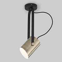 Настенный светильник с поворотным плафоном Eurosvet Italio 20092/1 черный/античная бронза - цена и фото