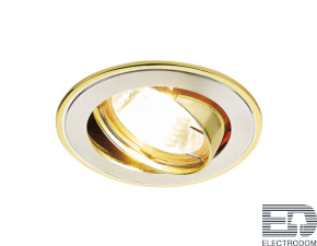 Встраиваемый точечный светильник 104A SS/G сатин серебро/золото MR16 - цена и фото