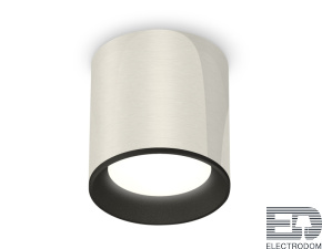 Комплект накладного светильника XS6305002 PSL/SBK серебро полированное/черный песок MR16 GU5.3 (C6305, N6102) - цена и фото