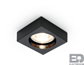 Встраиваемый точечный светильник D9171 BK черный MR16 H25 D80 mm - цена и фото