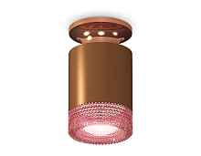 Комплект накладного светильника с композитным хрусталем XS6304151 SCF/PPG/PI кофе песок/золото розовое полированное/розовый MR16 GU5.3 (N6906, C6304, N6152) - цена и фото